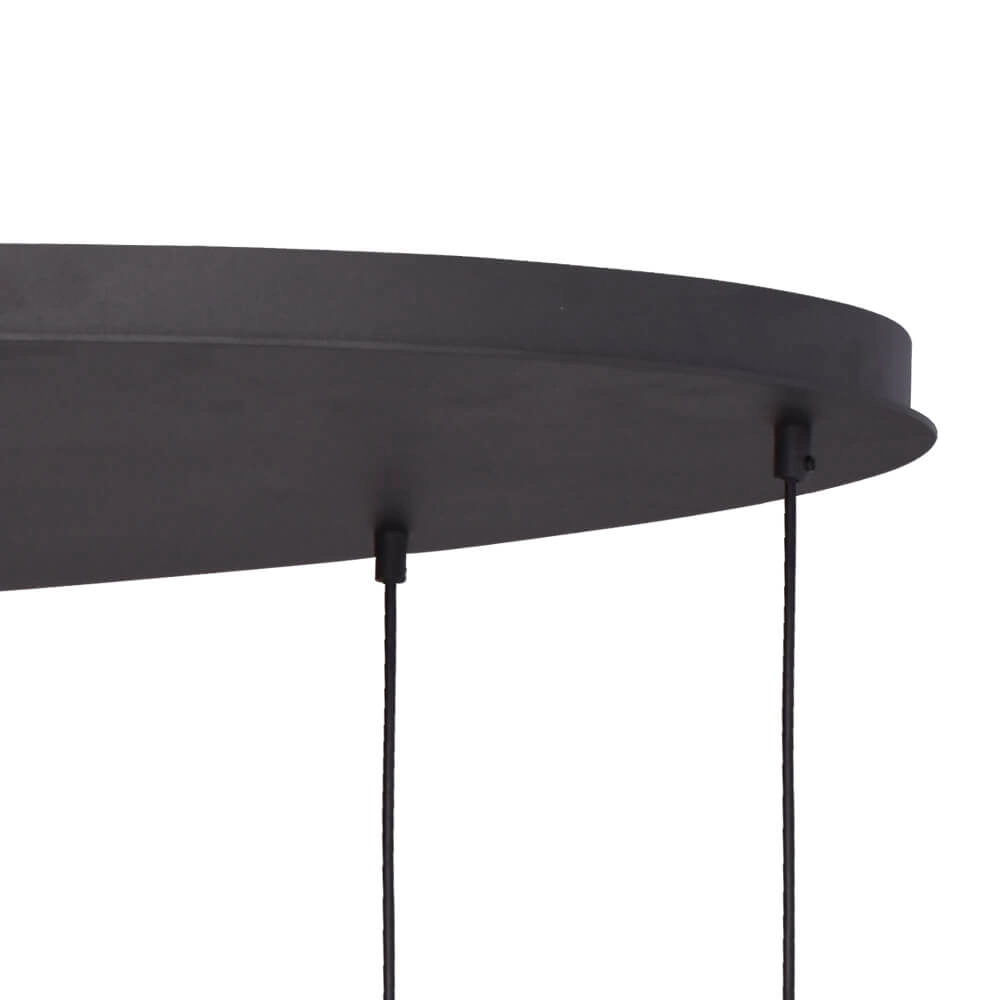 Hanglamp Lava Oval 8x goud glas Ø 24cm Masterlight 8718121290225