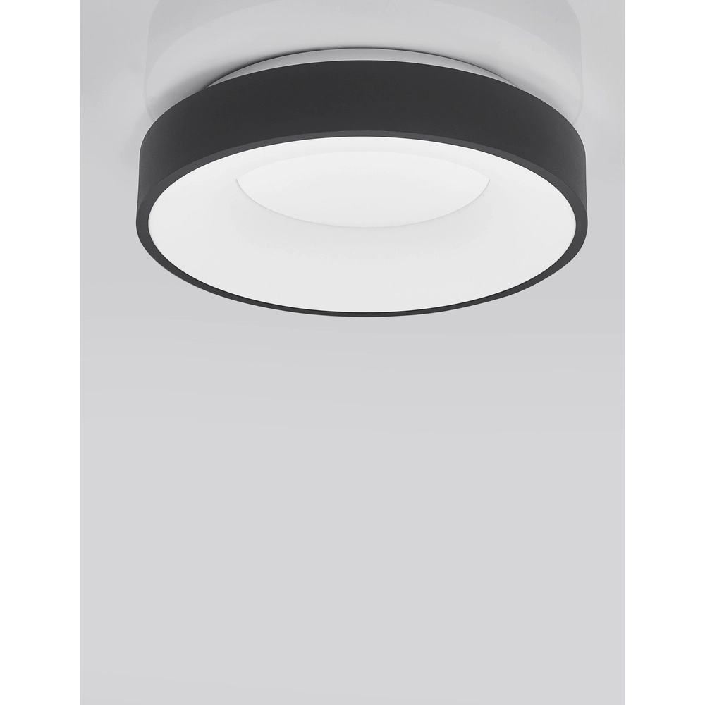 Plafondlamp Rando Thin zwart Ø 38cm Lyora 5212017420039
