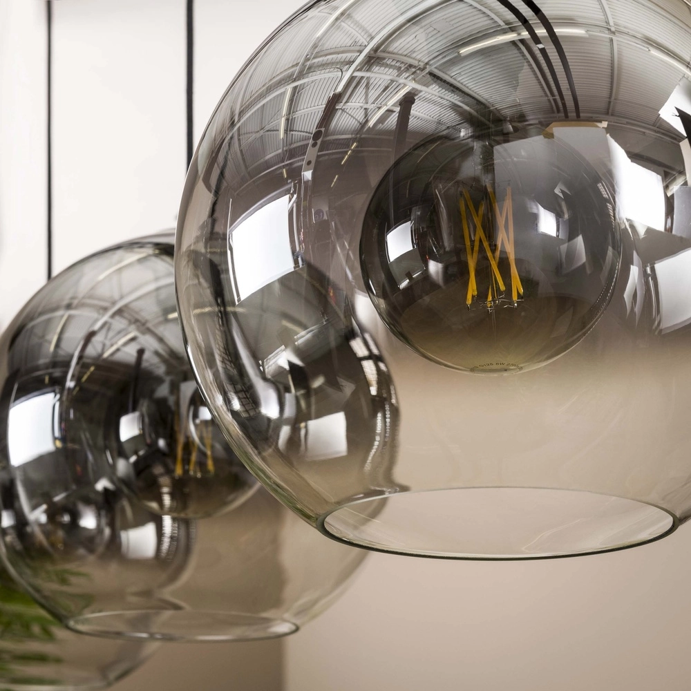 3L hanglamp Bubble met zilver fading glas Lyora 8716803511217