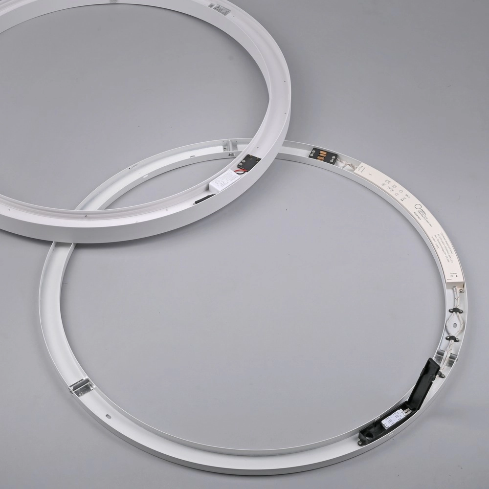 Strakke led plafondlamp Pure Lines Round Ø 70cm - wit Paul Neuhaus 4012248395813