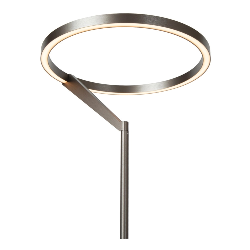 Strakke vloerlamp met leeslamp Applause geborsteld metaal - led Premium by Lucide 5411212221865