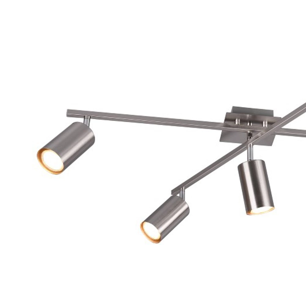 Plafondspots Marley 5-lichts nikkel mat Trio 4017807411638