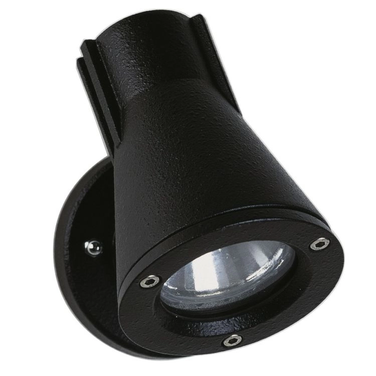 Zwarte wandspot buiten Orientable 10cm Zwarte wandspot buiten Orientable 10cm