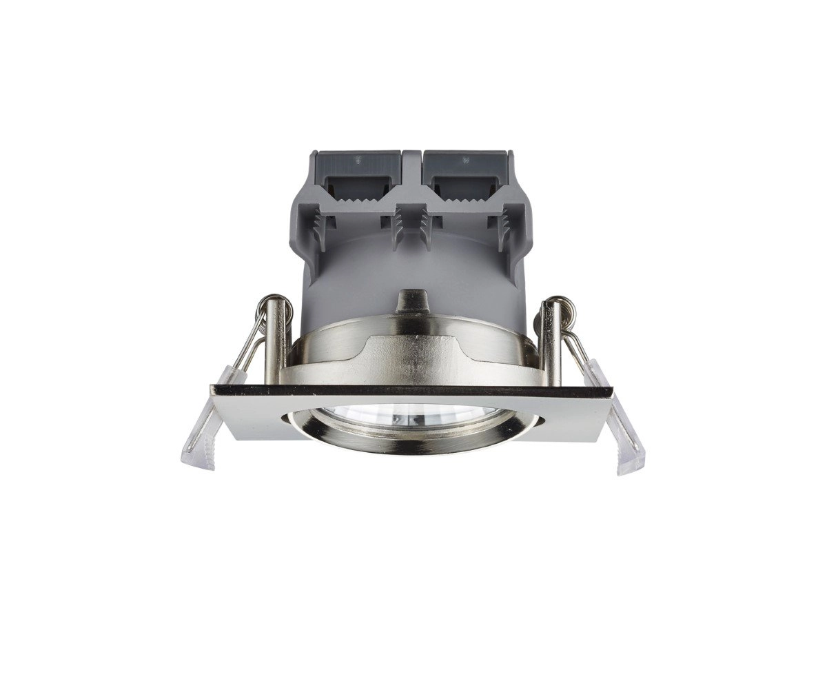 Led inbouwspot Pamir Square 5,5w - 3000K - 8,5cm metaalgrijs Trio 4017807376647