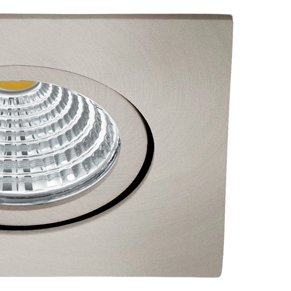 Richtbare led spot Saliceto vierkant - 6w - 4000K nikkel mat Eglo 9002759983086