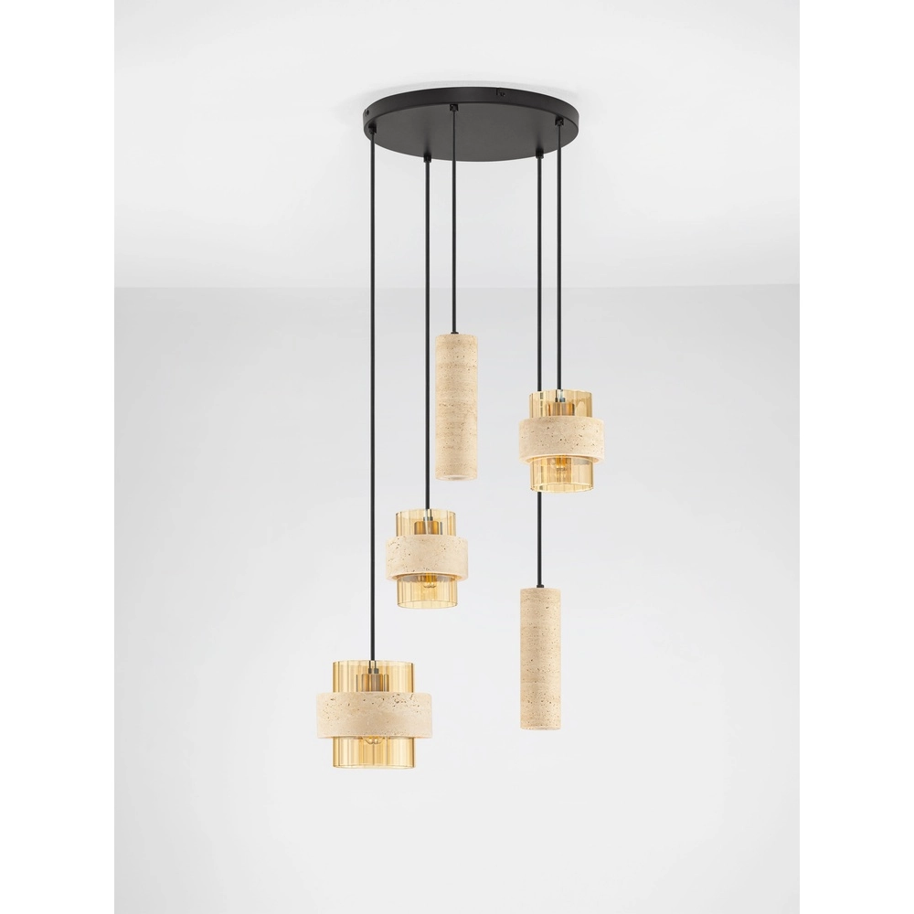 Moderne hanglamp Melony zand bruin Lyora 5212063501256
