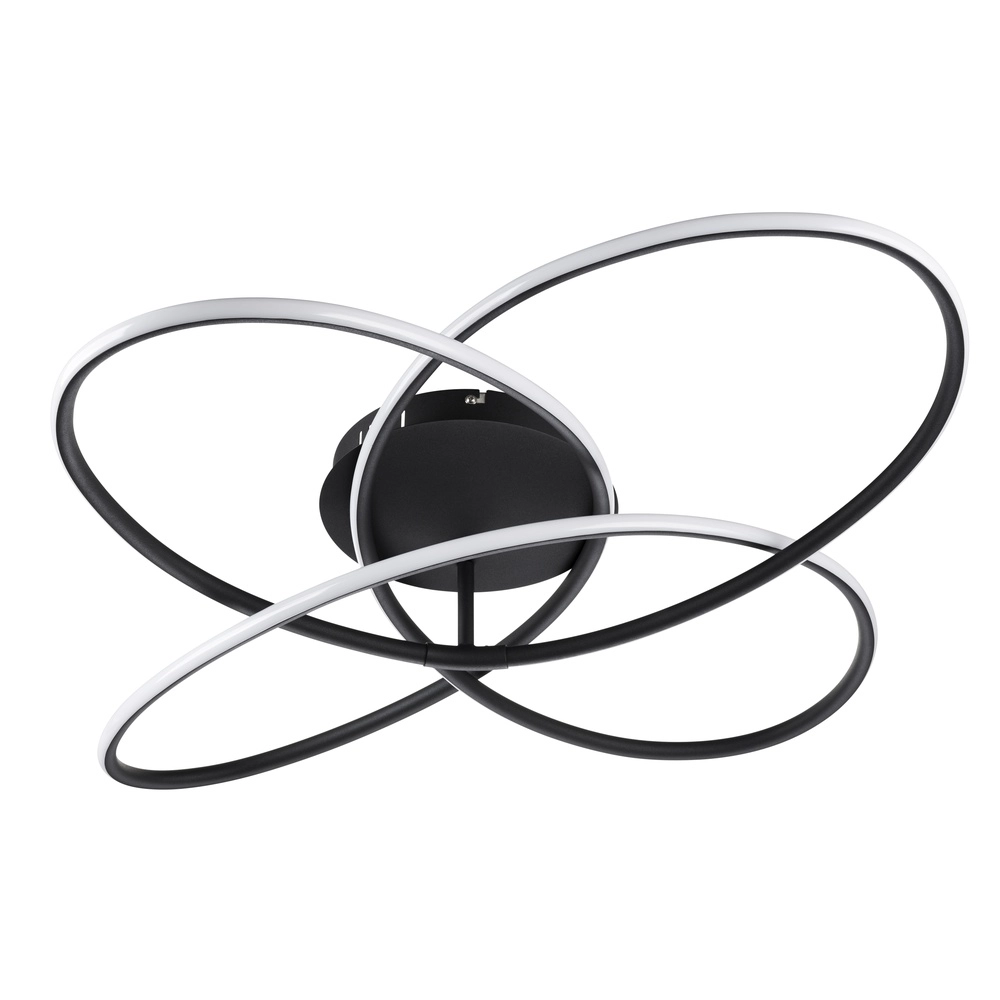 Design plafondlamp Panda zwart Ø 80cm Globo 9007371409433