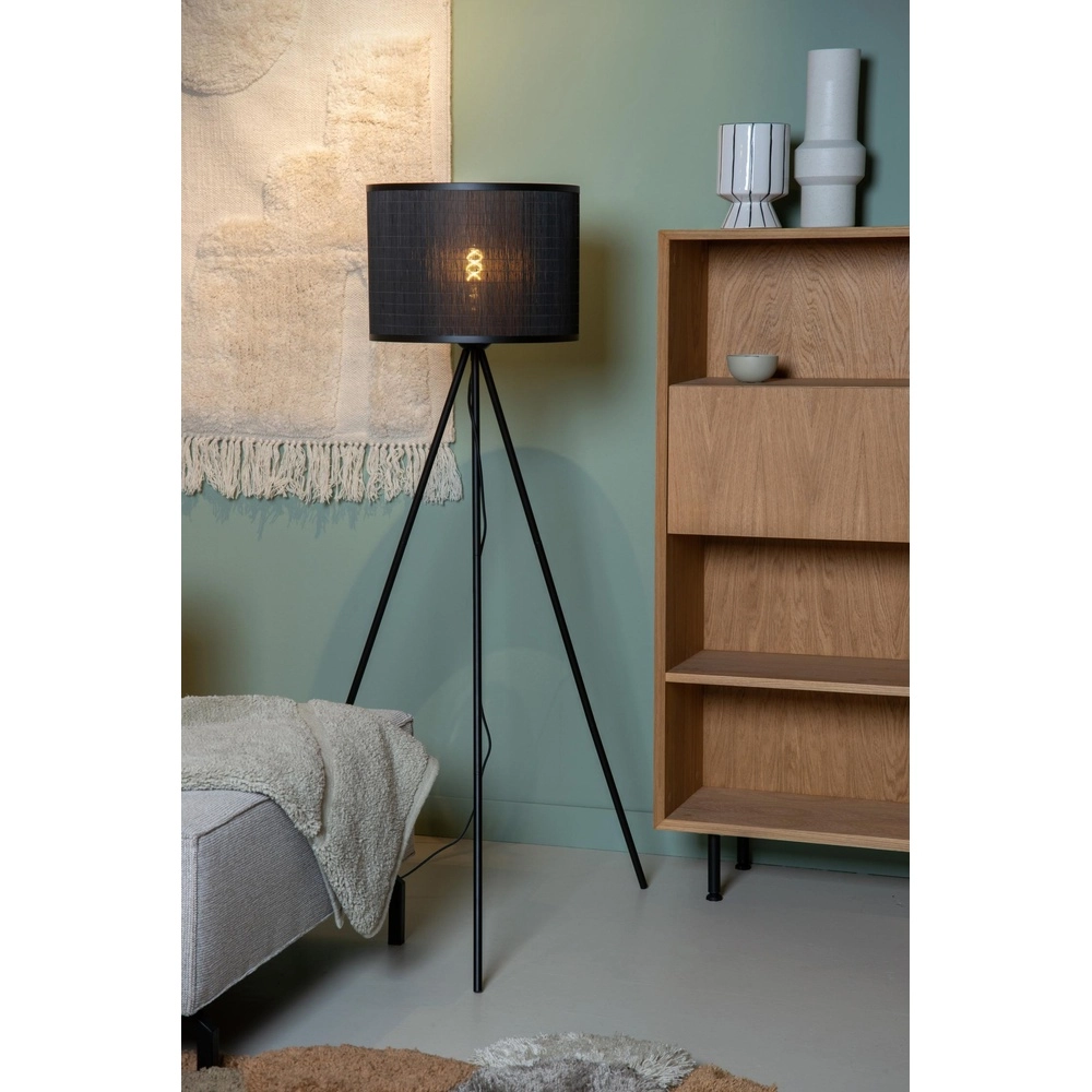 Vloerlamp Tagalog Ø 55cm zwart Lucide 5411212211651