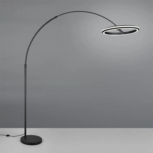 Vloerlamp Amador zwart Trio 4017807688160