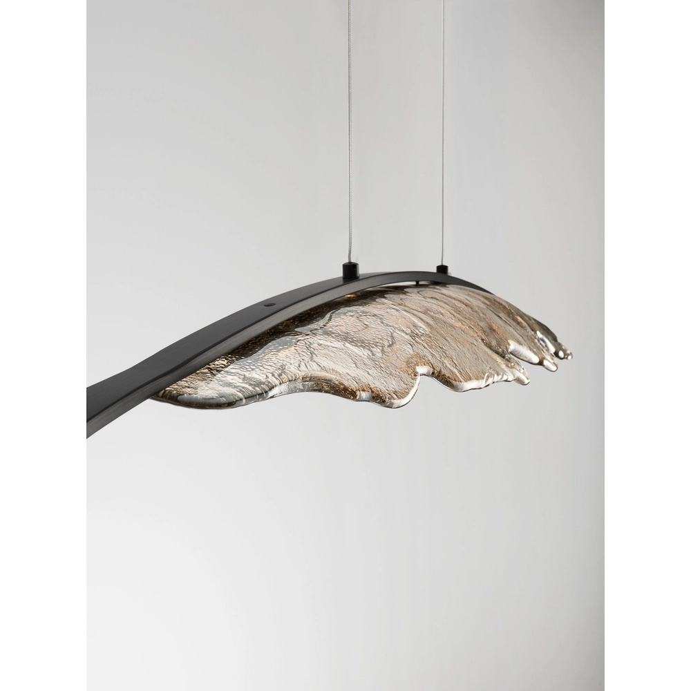 Design hanglamp Amado antraciet met mokka 104cm Lyora 5212063500273
