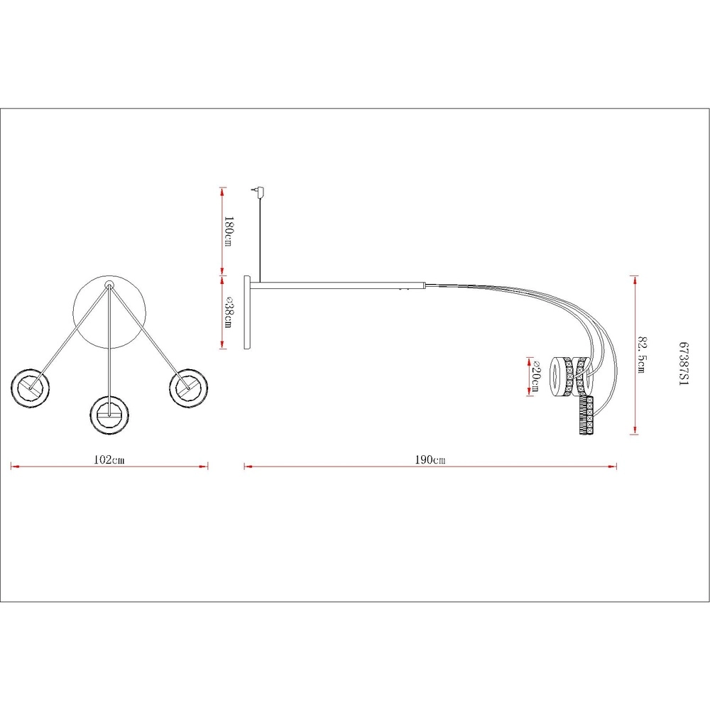 Vloerlamp Laurel zwart Globo 9007371579044
