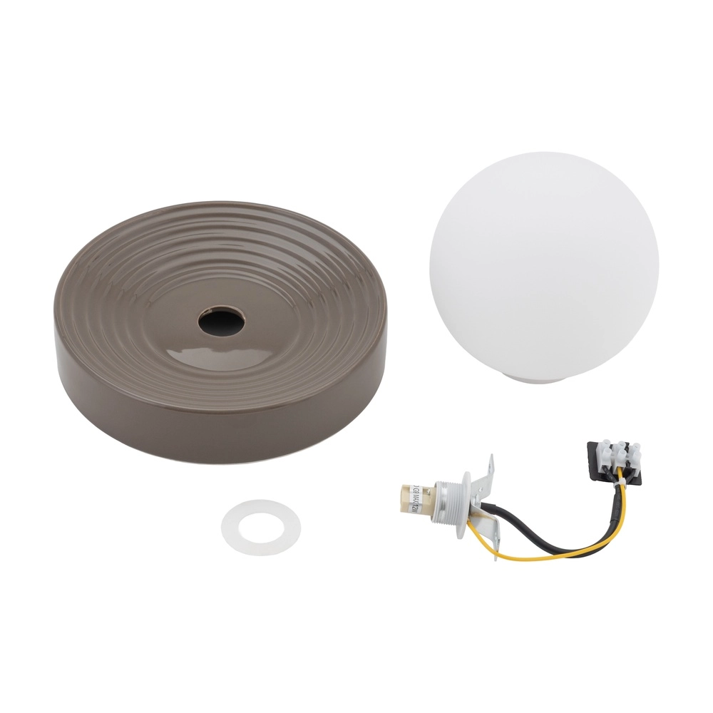 Design wandlamp Clay bruin Ø 22cm Lyora 5903139117470