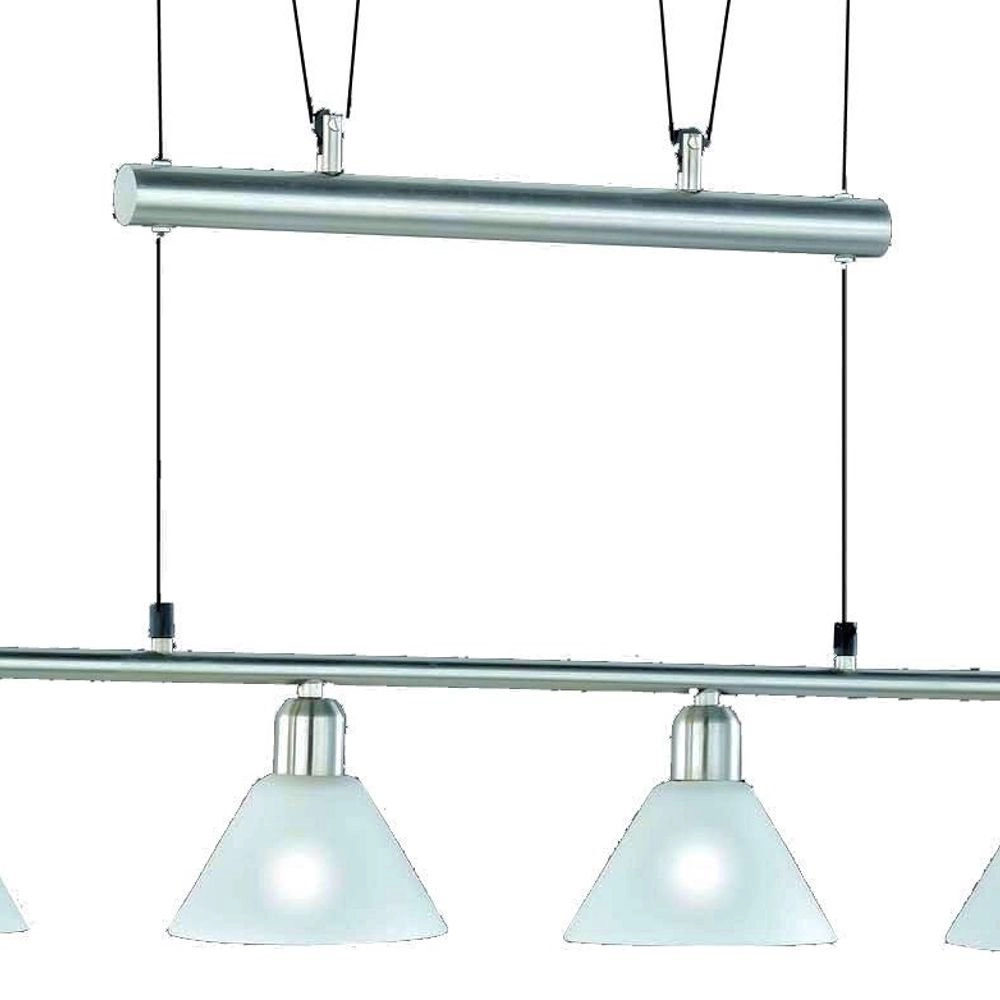 Moderne Hanglamp Series 3751 4-lichts nikkel mat Trio 4017807137736