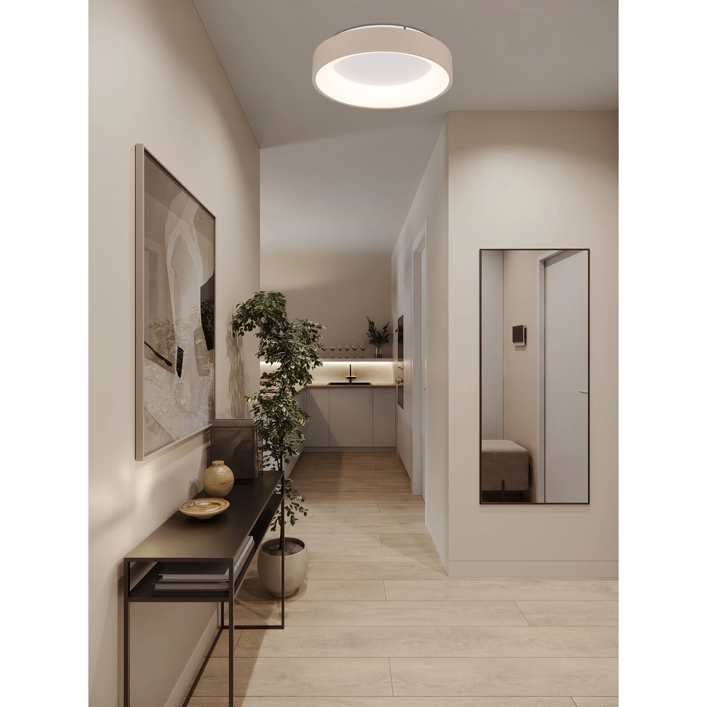 Moderne plafondlamp Gallegos zand bruin Ø 38cm Globo 9007371578955