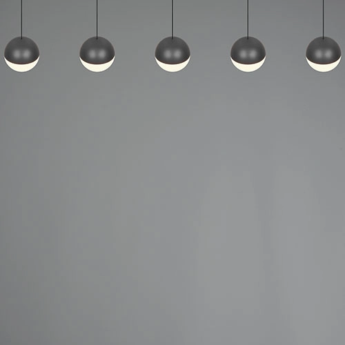 5-lichts hanglamp Senta antraciet Trio 4017807697872