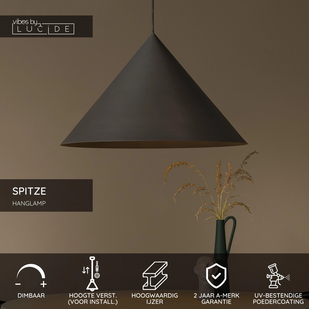 Hanglamp design Spitze grijs Lucide Vibes 5411212212191