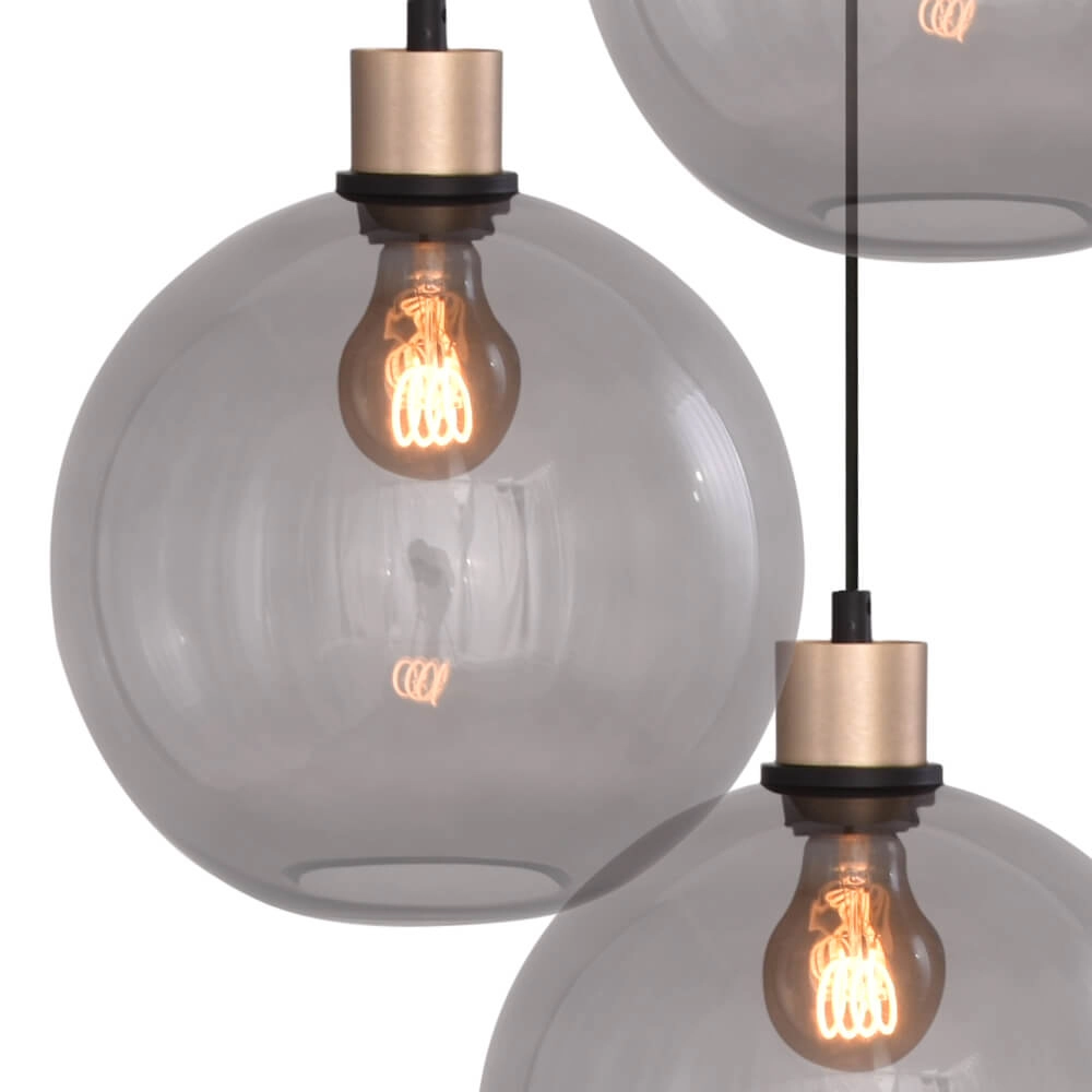 Vide hanglamp Lazise 5-lichts goud Masterlight 8718121303086