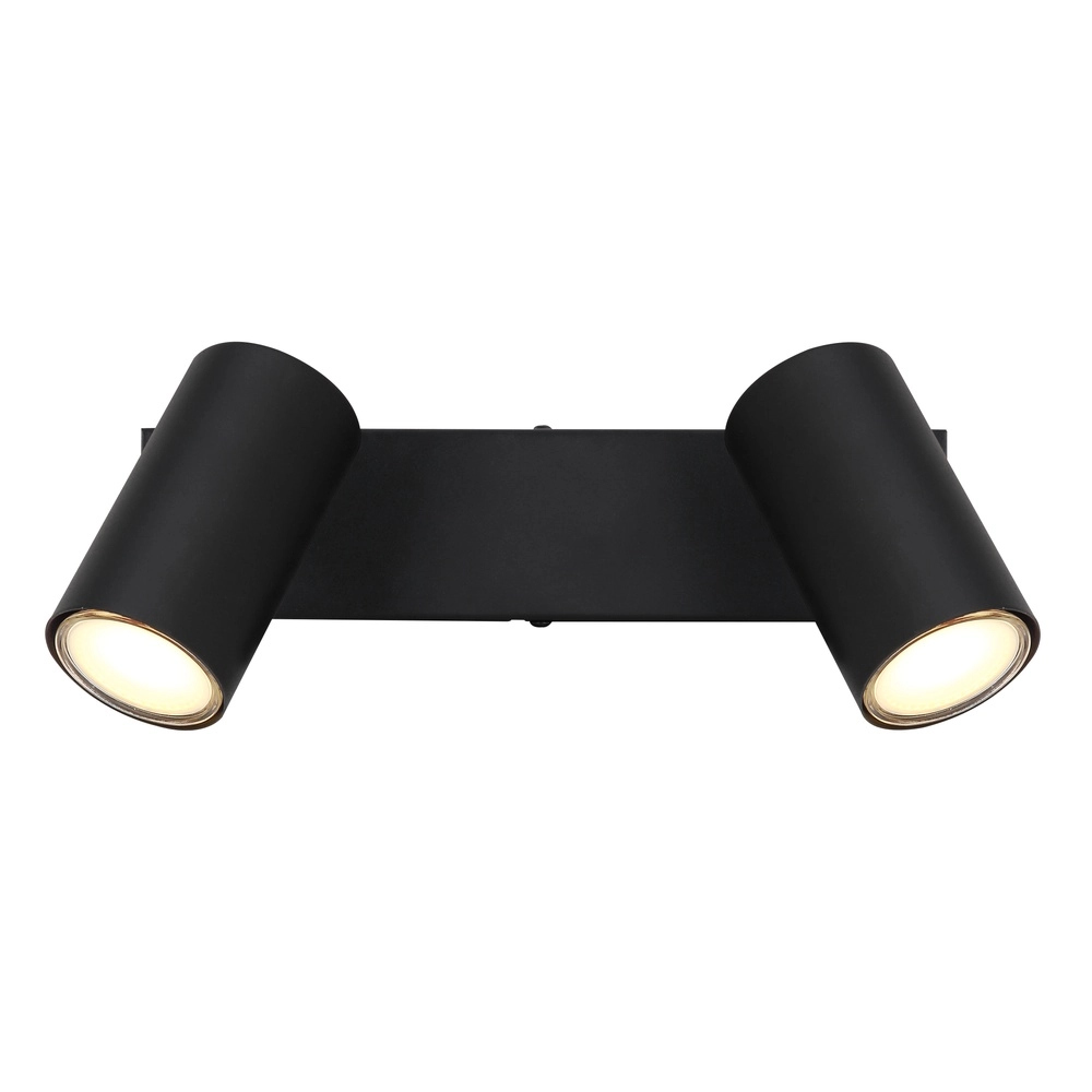 Plafondlamp 2-lichts Robby zwart Globo 9007371442515
