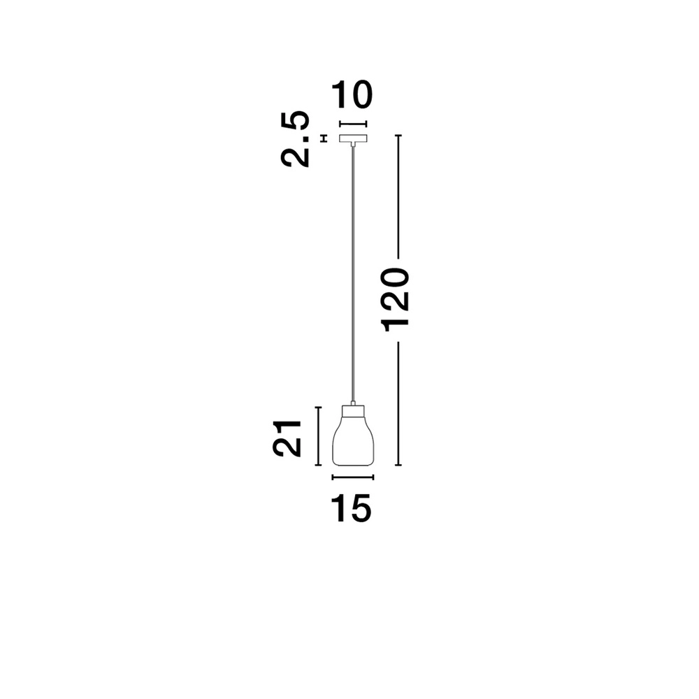 Hanglamp Blacu 1-lichts zwrt Lyora 5212017447470