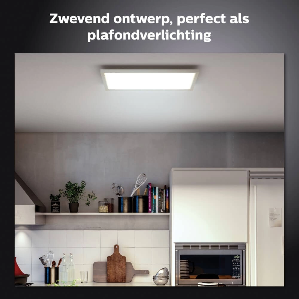 Vierkante plafondlamp Hue Aurelle - White Ambiance 60cm Wit Philips 8719514382640