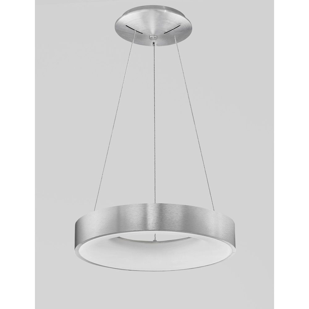 Hanglamp Rando Thin zilvergrijs Ø 38cm