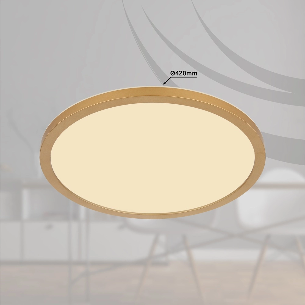 Plafonniere Sapana Ø 42cm goud Globo 9007371448425