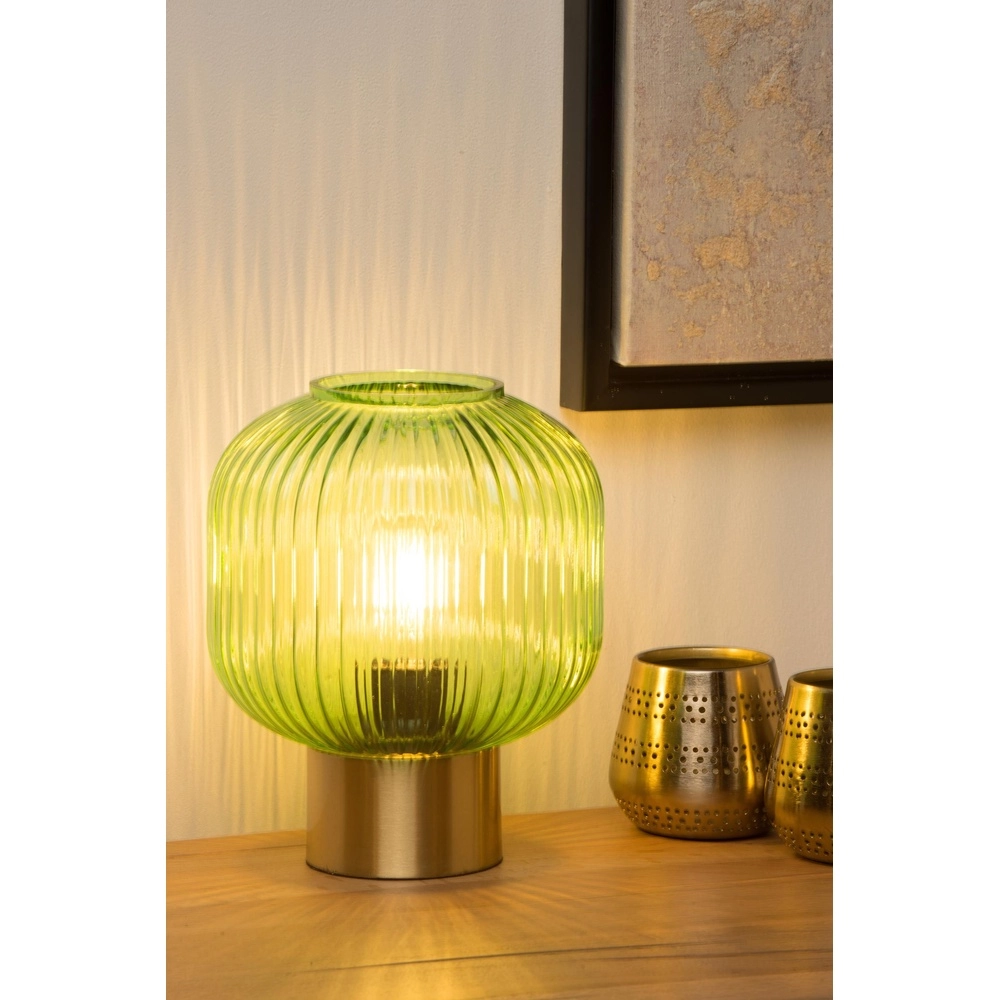 Tafellamp Maloto Ø 20cm groen Lucide 5411212451248