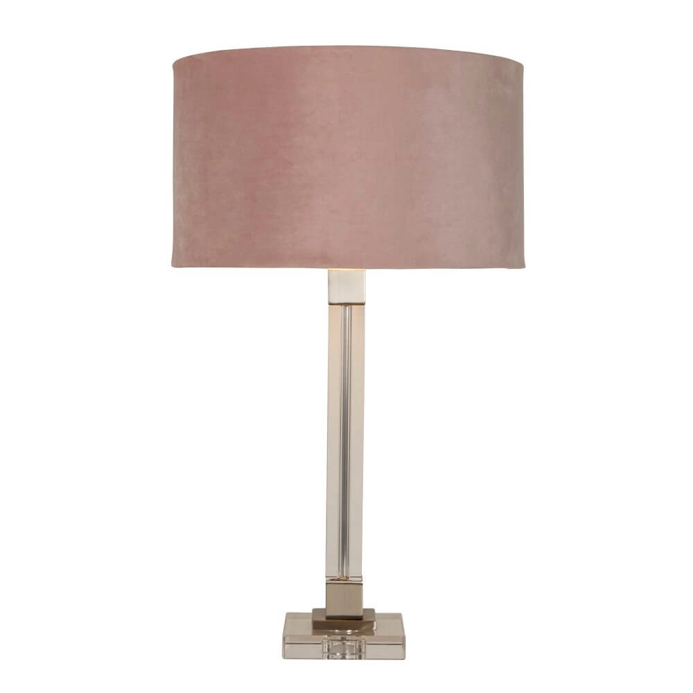 Design tafellamp Scarborough goud met roze kap