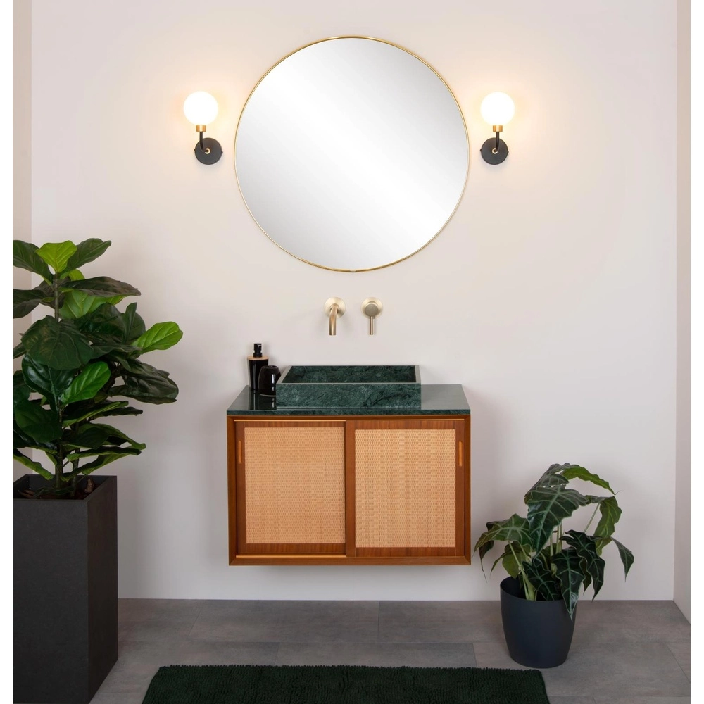 Wandlamp Berend zwart met wit Lucide 5411212302632