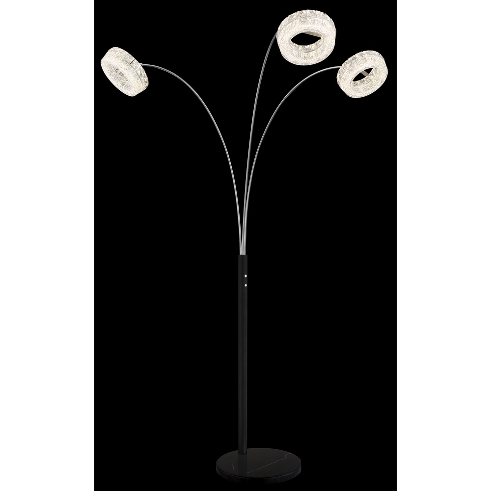 Vloerlamp Laurel zwart Globo 9007371579044