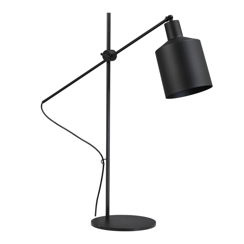 Zwarte retro leeslamp Concepto Zwarte retro leeslamp Concepto