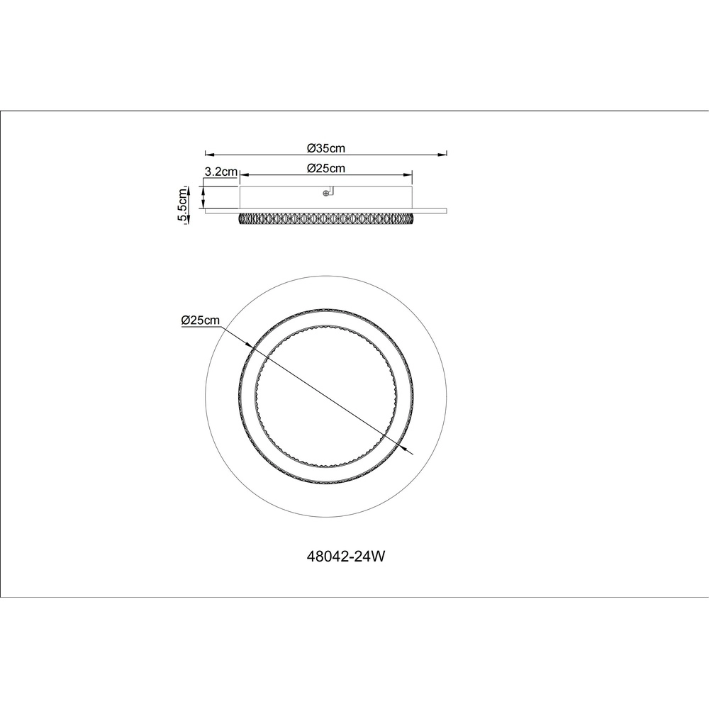 Plafondlamp Jayden wit Ø 35cm Globo 9007371528844