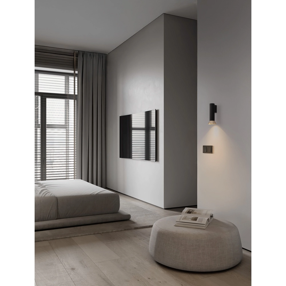 Wandspot Luvia zwart met goud Lyora 5212017475558