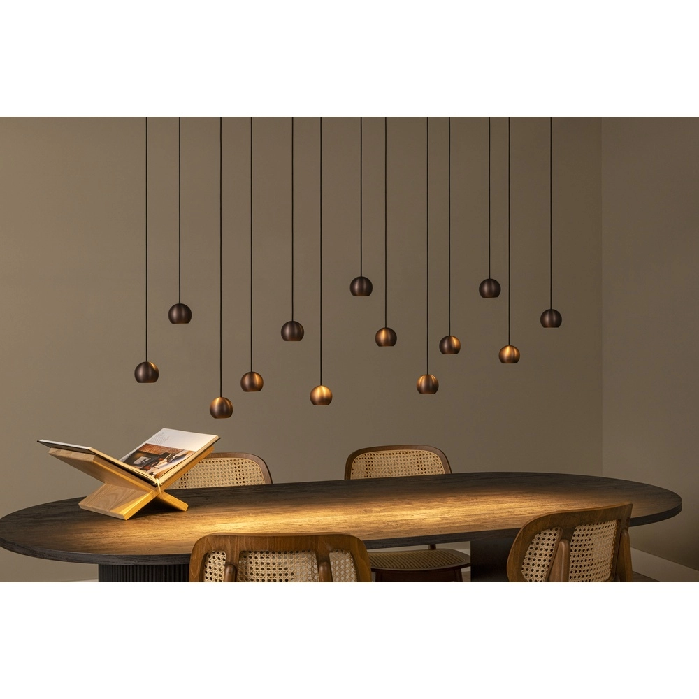 Design hanglamp Montana 13-lichts koffie bruin Premium by Lucide 5411212680150