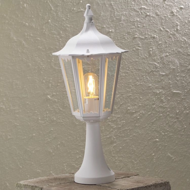 Klassieke sokkellamp Firenze wit KonstSmide 7318307214253