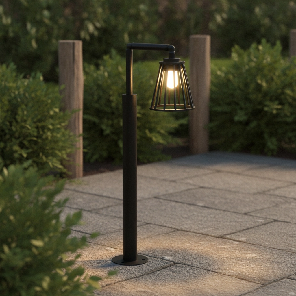 Zwarte tuinlamp Carina design