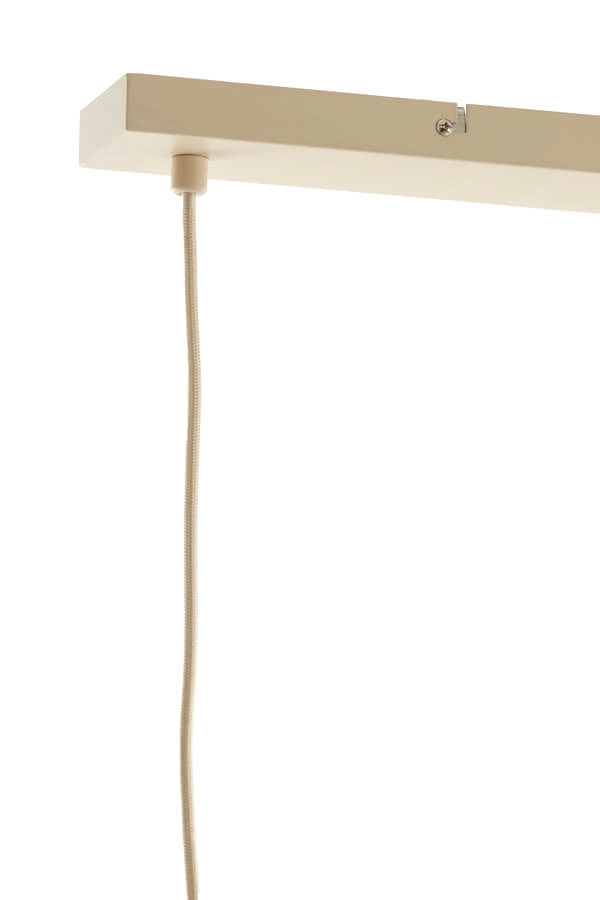 Japandi hanglamp Itela 3-lichts crème 80cm Light & Living 8717807702779