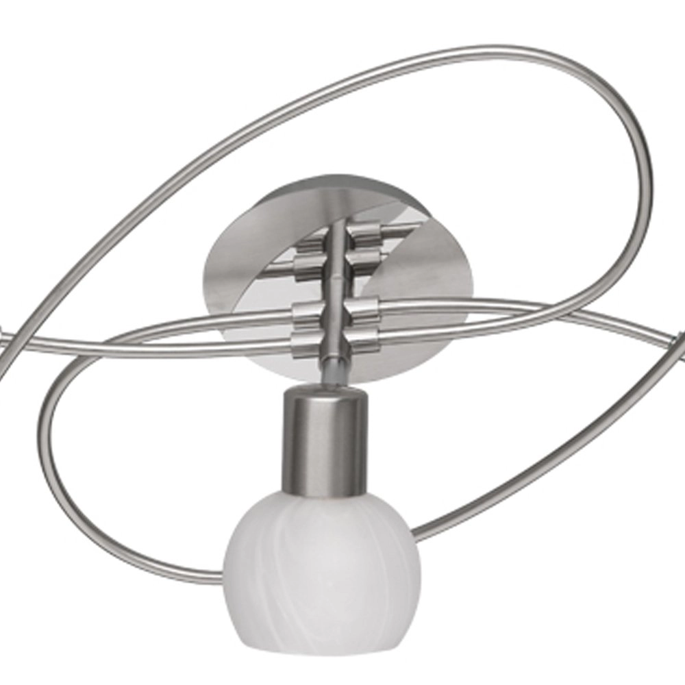 Plafondlamp spots Antibes Knot 5-lichts nikkel mat Trio 4017807353648