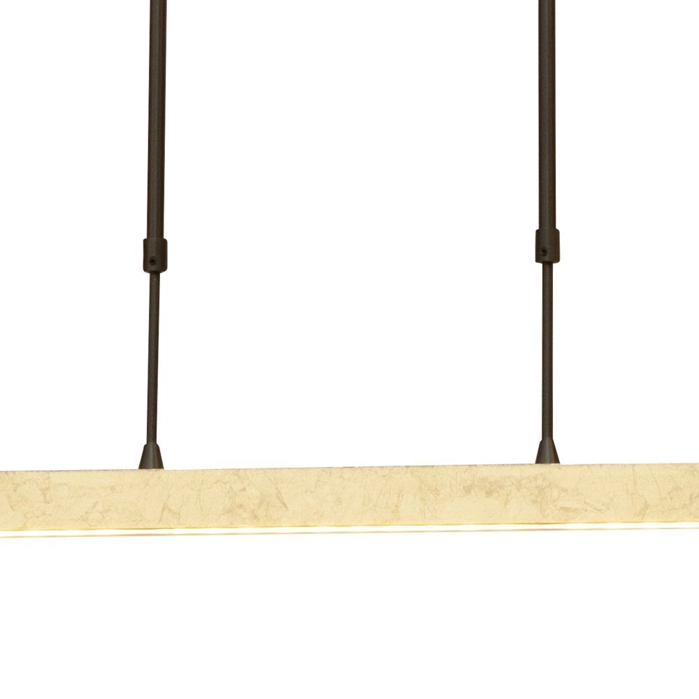 Zwarte hanglamp Real 3 met goud 130cm Masterlight 8718121220475
