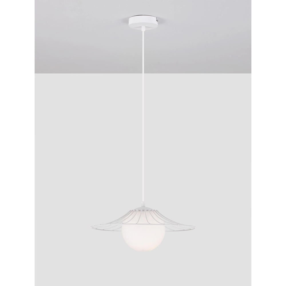 Witte hanglamp Fly Ø 36cm