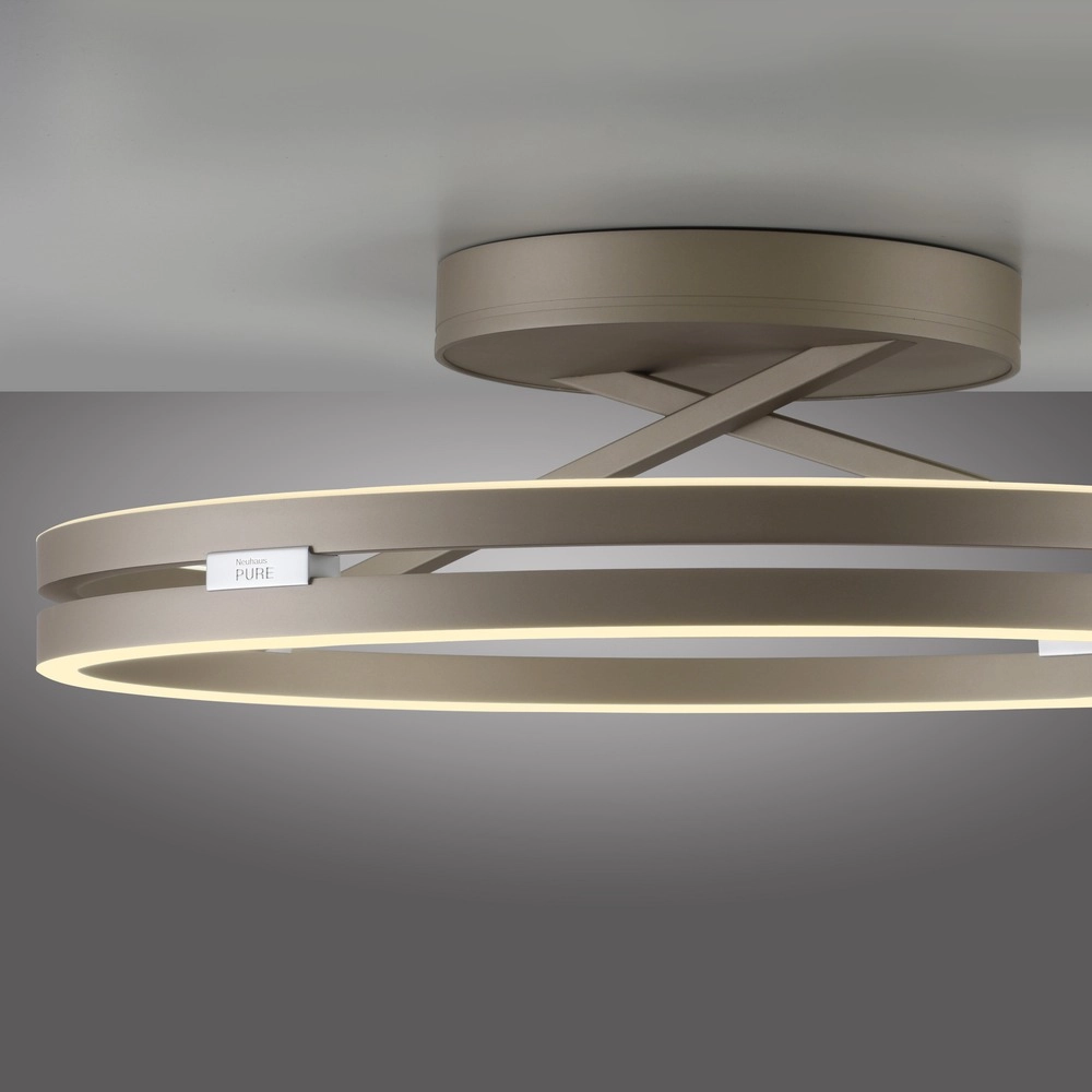 Led plafondlamp Pure Loop Ø 60cm - bronce Paul Neuhaus 4012248398340