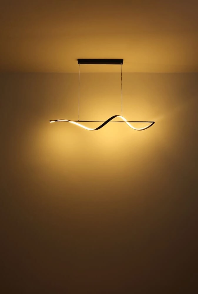 Golvende hanglamp Violino zwart design Globo 9007371446117