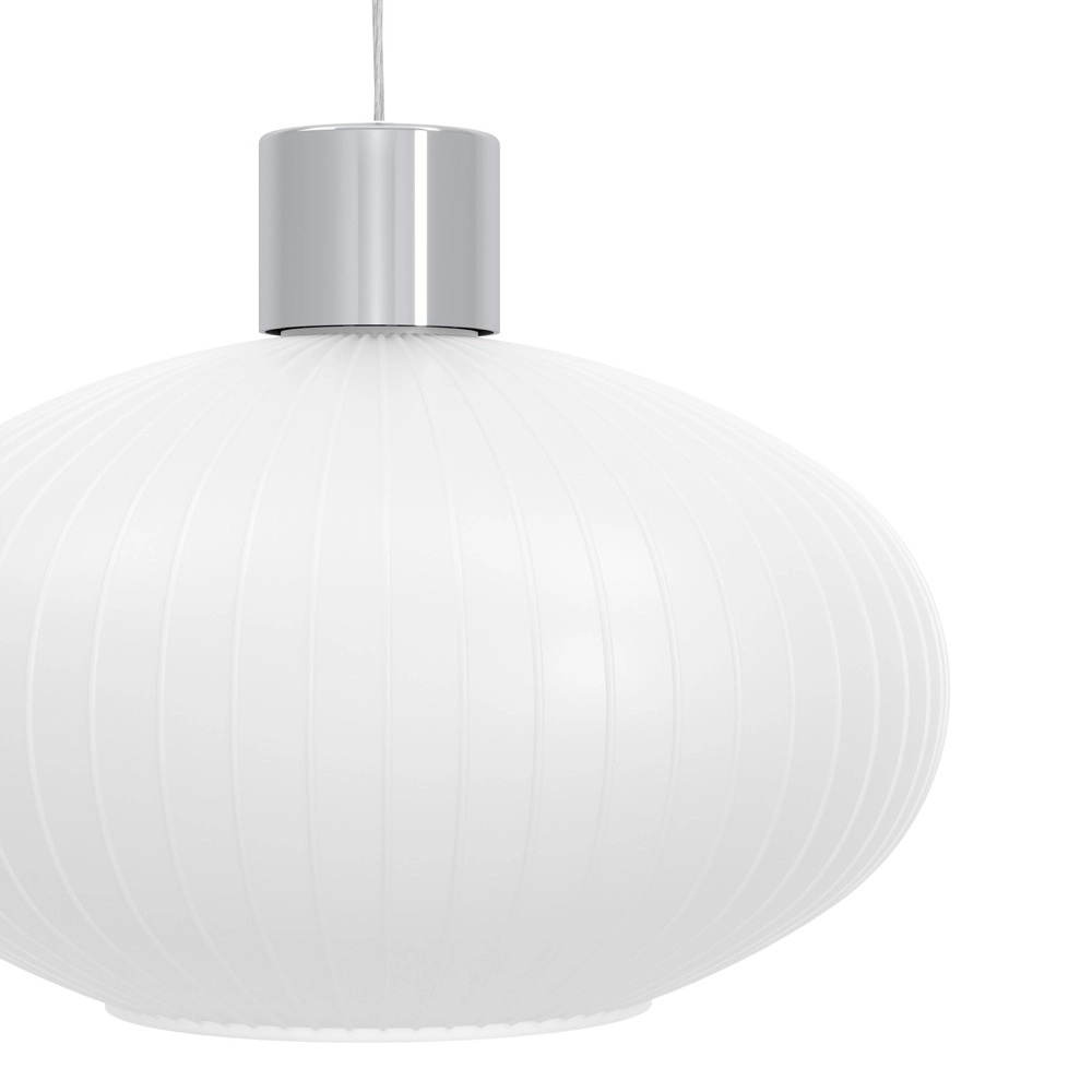 Design hanglamp Dasmina chroom met wit 3-lichts Eglo 9008606406371
