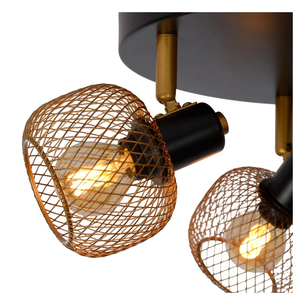 Plafondlampje Maren 3-lichts goud Lucide 5411212771124