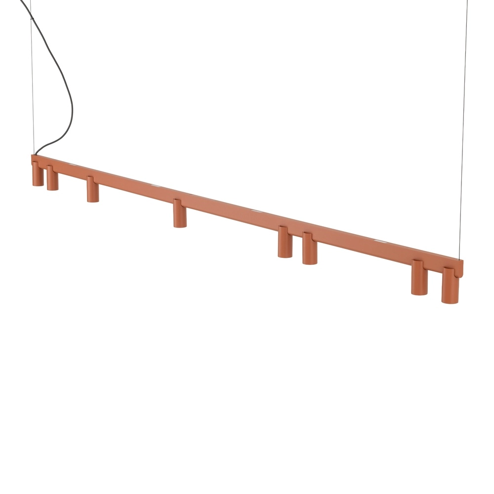 Design hanglamp Fourty 8-lichts terracotta Lyora 5903139124249