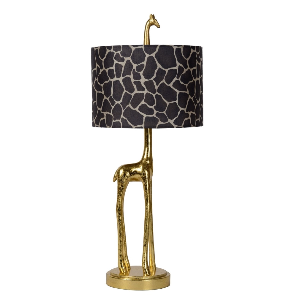 Tafellamp Extravaganza Miss Tall giraffe goud met zwart