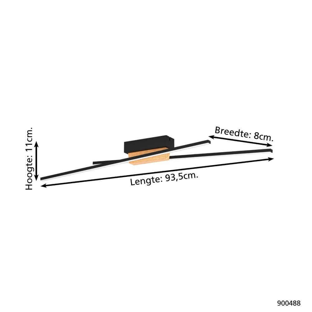 Moderne plafondlamp Panagria met led Eglo 9008606244232