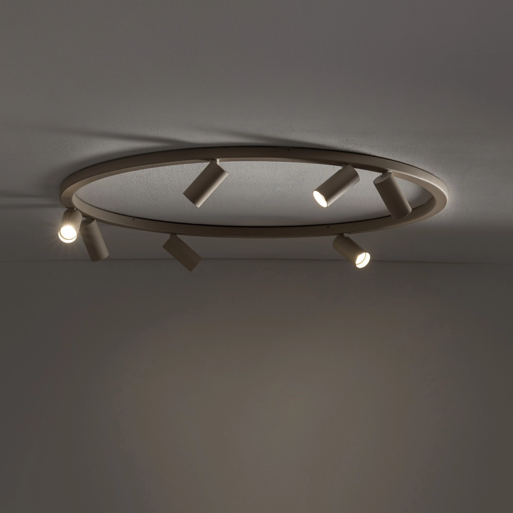 Cirkel opbouwspots Fourty 7x GU10 - beige Lyora 5903139119481