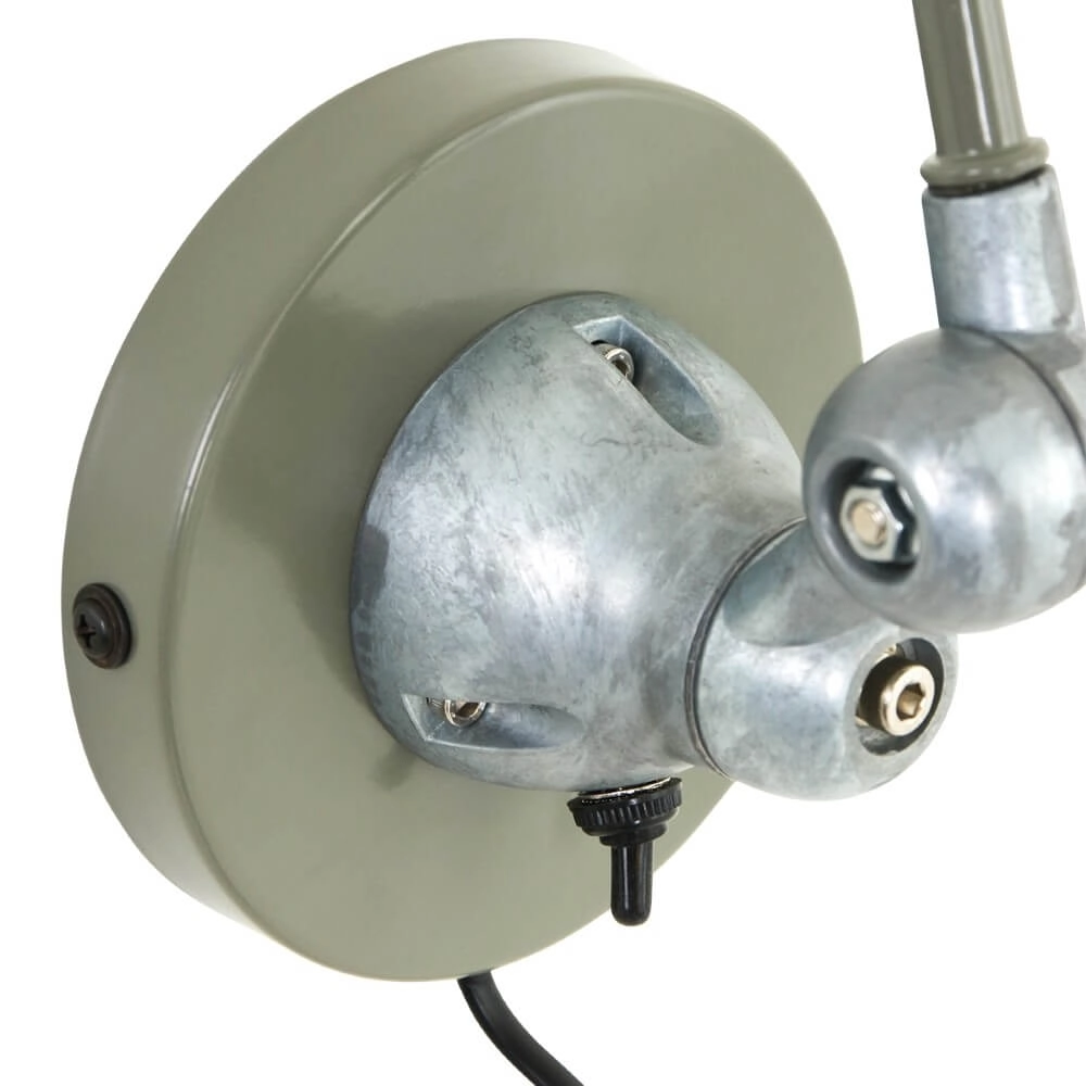 Retro leeslamp Davin 82cm retro groen Steinhauer 8712746102031