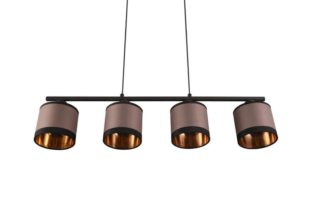 Hanglamp Davos taupe 4-lichts Trio 4017807574333